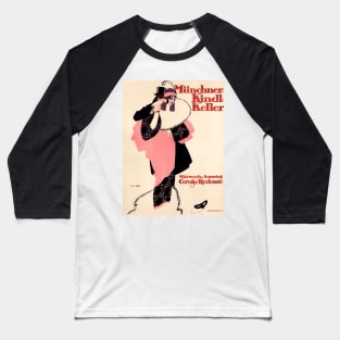 MUNCHNER KINDL KELLER Fashion Department Store Munich 1913 by Hans Rudi Erdt Baseball T-Shirt